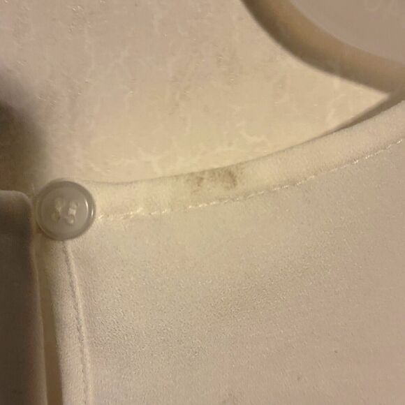 Halogen Tank Blouse Double Layer Slit Side SZ xs Single Back Button - Picture 4 of 5